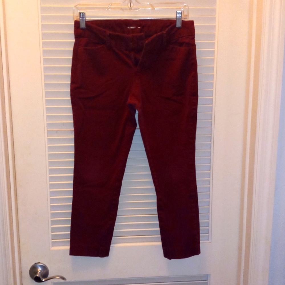 Burgundy old navy pixie pants